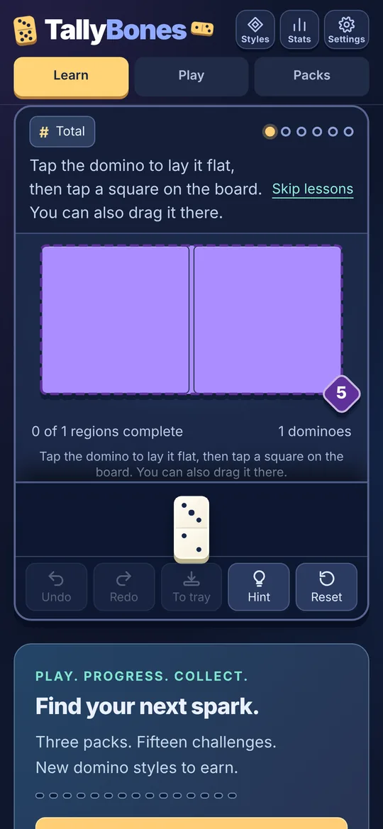 TallyBones interactive lesson